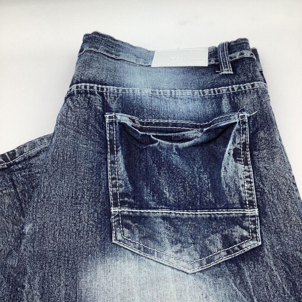 Southpole Mens Acid‎ Washed Skinny Distressed Jeans Size 36 x 30